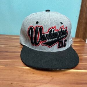 Gray and Black Washington D.C. Cap used